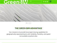 Tablet Screenshot of greenbim.com